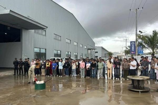 以练筑防，安全护航！戈公省消防部深入特区企业开展消防实景演练